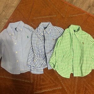 Polo Ralph Lauren Shirts - Blue, Green, White 12 months